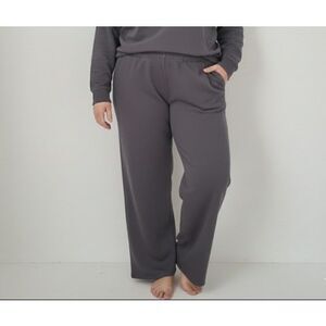 Offline by Aerie Dark Grey Wide Leg Sweat Pants Size XXL